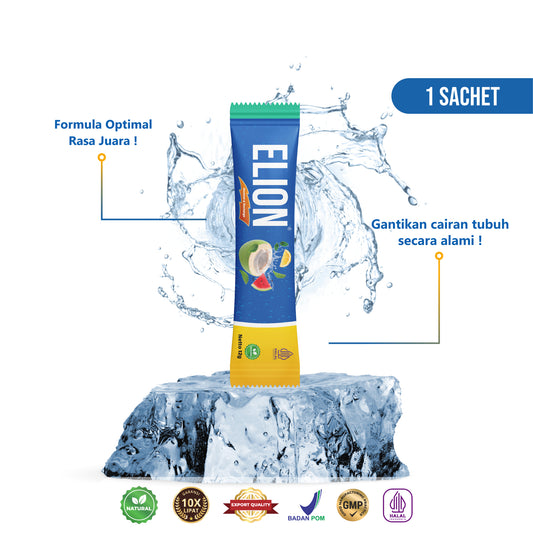 ELION Natural Fruit Electrolytes | Zero Added Sugar | 1 Sachet